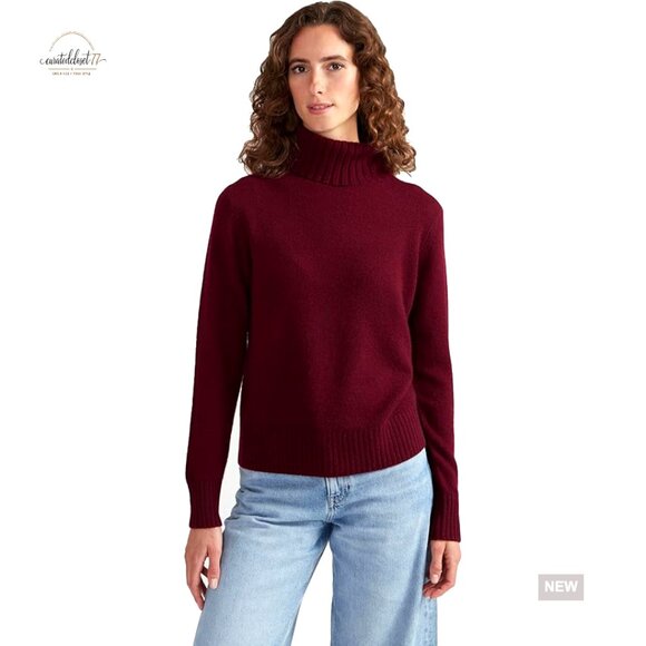100% Cashmere Turtleneck Sweater Regular Fit Pullover for Winter